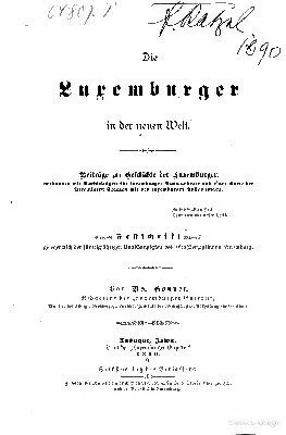 دانلود نسخه کامل کتاب Die Luxemburger in der neuen Welt