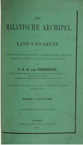 دانلود نسخه کامل کتاب Der Malaiische Archipel. Land und Leute