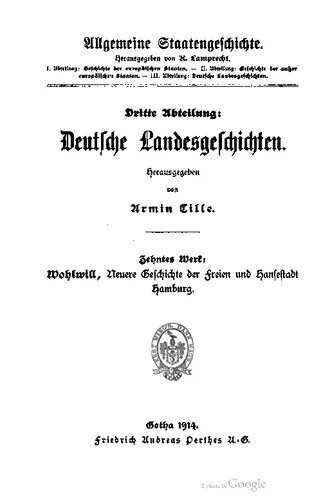 دانلود نسخه کامل کتاب Neuere Geschichte der Freien und Hansestadt Hamburg insbesondere von 1789 bis 1815