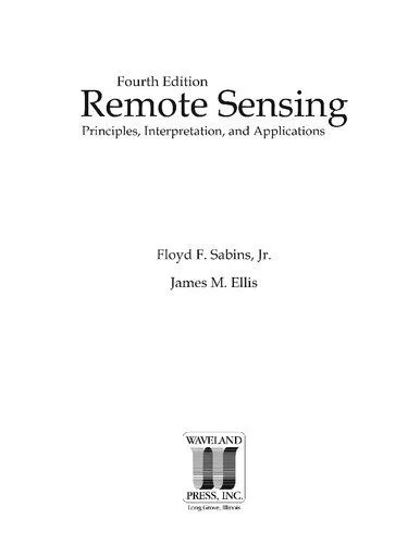 دانلود نسخه کامل کتاب Remote sensing : principles, interpretation, and applications