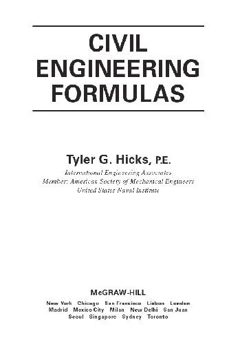 دانلود نسخه کامل کتاب Civil Engineering Formulas