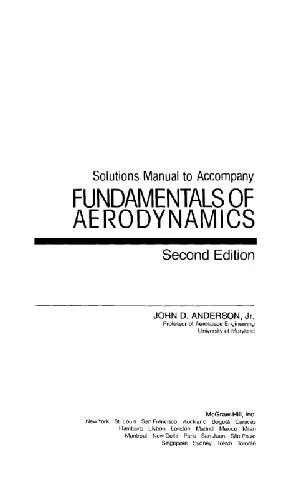 دانلود نسخه کامل کتاب Solutions manual to: Fundamentals of aerodynamics