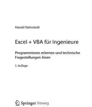 دانلود کتاب Excel + VBA fr Ingenieure – Excel + VBA fr Ingenieure