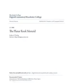 دانلود کتاب The Planar Rook Monoid – Monoid Rook Planar