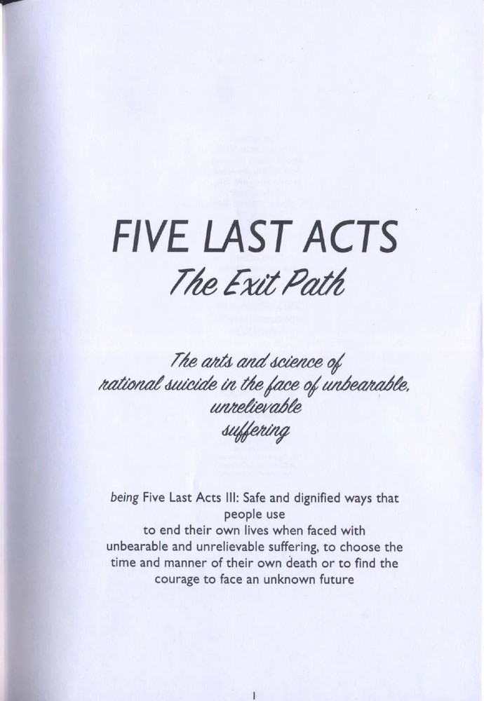 دانلود نسخه کامل کتاب Five Last Acts – The Exit Path