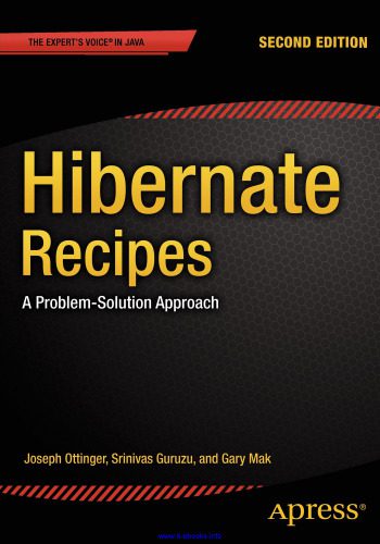 دانلود کتاب Hibernate Recipes, 2nd Edition: A Problem-Solution Approach – Hibernate Recipes, 2nd Edition: A Problem-Solution Approach