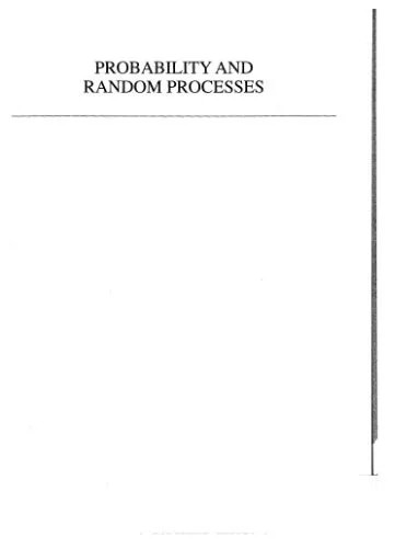 دانلود نسخه کامل کتاب Probability and Random Processes: Using Matlab With Applications to Continuous and Discrete Time Systems