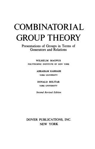 دانلود نسخه کامل کتاب Combinatorial group theory