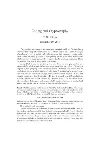 دانلود نسخه کامل کتاب Coding and Cryptography