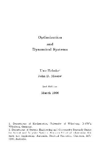 دانلود نسخه کامل کتاب Optimization and Dynamical Systems
