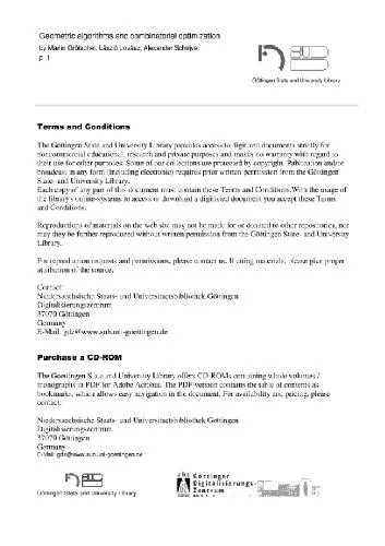 دانلود نسخه کامل کتاب Geometric algorithms and combinatorial optimization