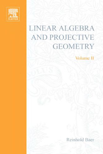 دانلود نسخه کامل کتاب Linear algebra and projective geometry