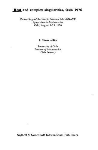 دانلود نسخه کامل کتاب Real and complex singularities, Oslo 1976