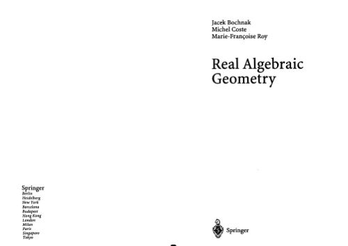 دانلود نسخه کامل کتاب Real algebraic geometry