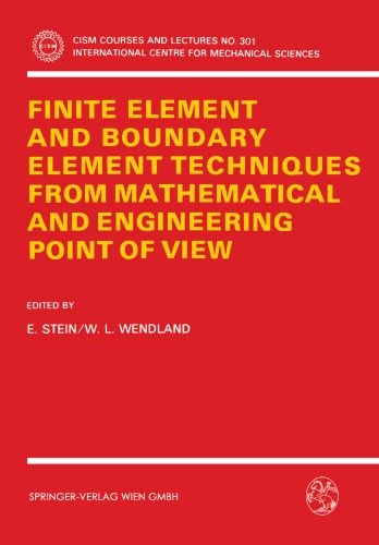 دانلود نسخه کامل کتاب Finite Element and Boundary Element Techniques from Mathematical and Engineering Point of View