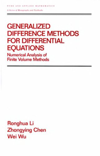 دانلود نسخه کامل کتاب Generalized difference methods for differential equations: numerical analysis of finite volume methods