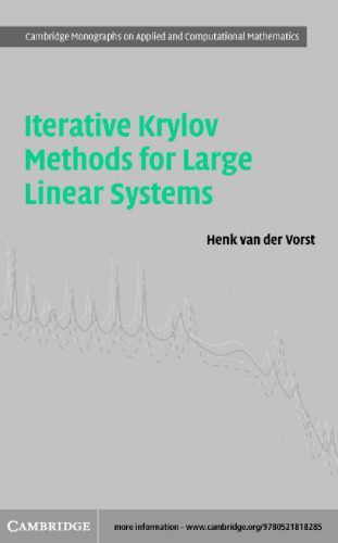دانلود نسخه کامل کتاب Iterative Krylov Methods for Large Linear Systems