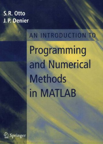 دانلود نسخه کامل کتاب An Introduction to Programming and Numerical Methods in MATLAB