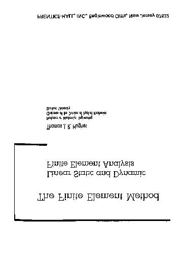 دانلود نسخه کامل کتاب The finite element method Linear static and dynamic finite element analysis