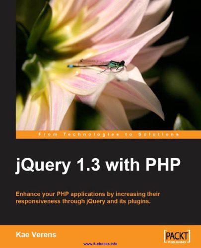 دانلود کتاب jQuery 1.3 with PHP – jQuery 1.3 با PHP