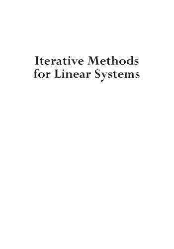 دانلود نسخه کامل کتاب Iterative methods for linear systems: theory and applications