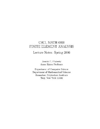 دانلود نسخه کامل کتاب Finite element analysis