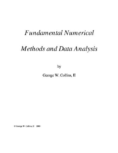 دانلود نسخه کامل کتاب Fundamental numerical methods and data analysis