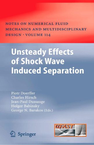 دانلود نسخه کامل کتاب Unsteady Effects of Shock Wave Induced Separation
