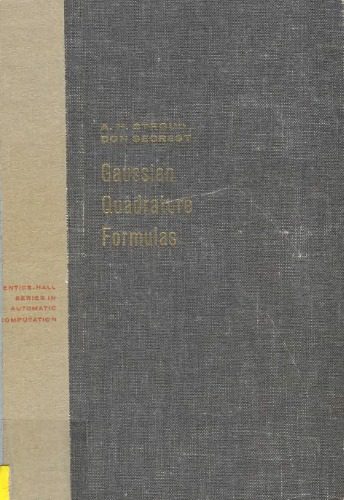 دانلود نسخه کامل کتاب Gaussian quadrature formulas (without numerical tables)