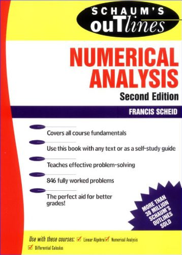 دانلود نسخه کامل کتاب Schaum’s Outline of Numerical Analysis, Second Edition