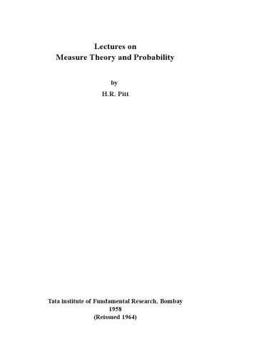 دانلود نسخه کامل کتاب Measure theory and probability