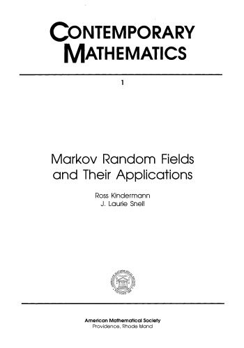 دانلود نسخه کامل کتاب Markov random fields and applications