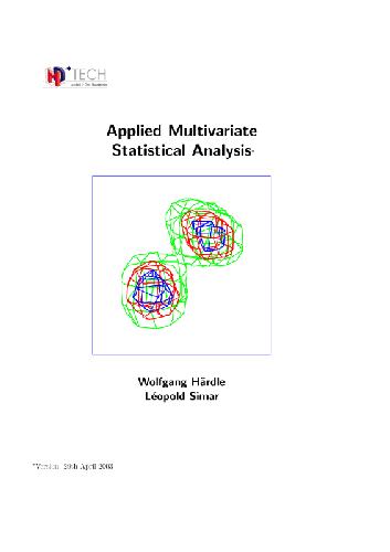 دانلود نسخه کامل کتاب Applied Multivariate Statistical Analysis