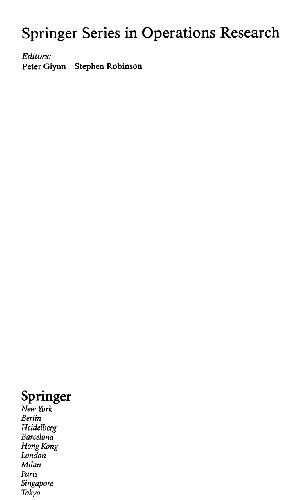 دانلود نسخه کامل کتاب Introduction to Stochastic Programming