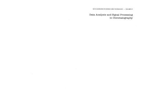 دانلود نسخه کامل کتاب Data Analysis and Signal Processing in Chromatography