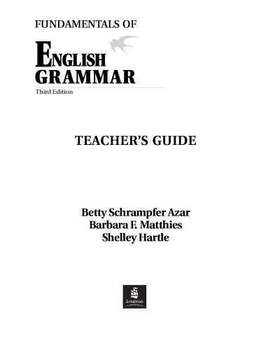 دانلود نسخه کامل کتاب Fundamentals of English Grammar: Teachers Book Full Text (Azar English Grammar)