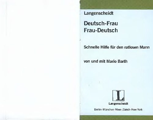 دانلود نسخه کامل کتاب Langenscheidt Deutsch – Frau Frau – Deutsch