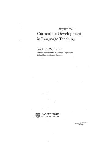 دانلود نسخه کامل کتاب Curriculum Development in Language Teaching (Cambridge Language Education)