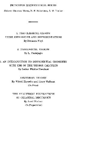 دانلود نسخه کامل کتاب An introduction to differential geometry with use of tensor calculus