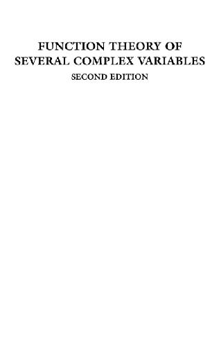 دانلود نسخه کامل کتاب Function theory of several complex variables