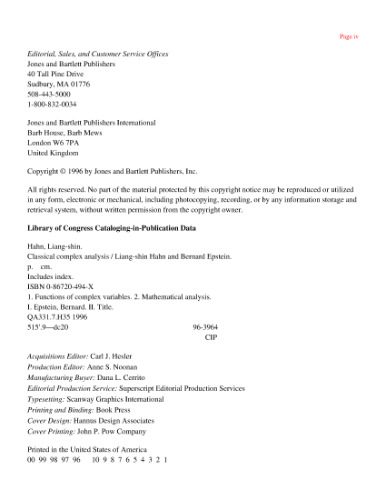 دانلود نسخه کامل کتاب Classical Complex Analysis