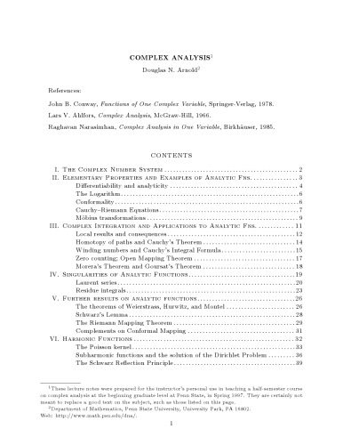 دانلود نسخه کامل کتاب complex analysis
