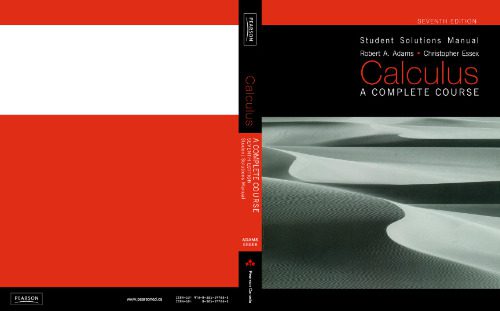 دانلود نسخه کامل کتاب Student Solutions Manual for Calculus: a Complete Course