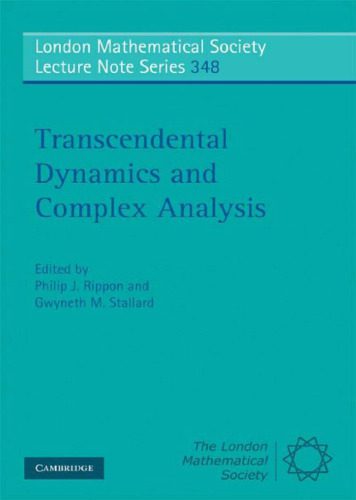 دانلود نسخه کامل کتاب Transcendental dynamics and complex analysis