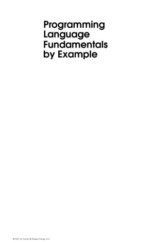 دانلود نسخه کامل کتاب Programming Language Fundamentals by Example