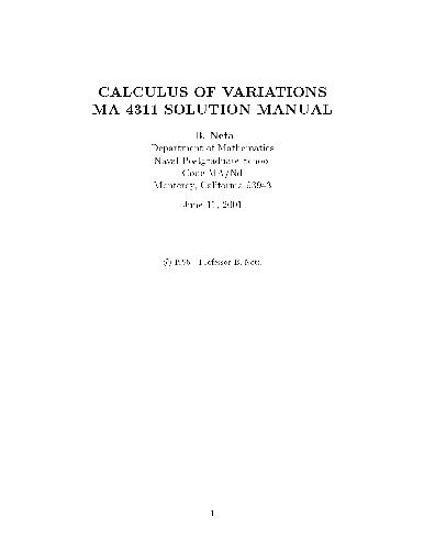 دانلود نسخه کامل کتاب Problems and solutions for calculus of variations (MA4311)