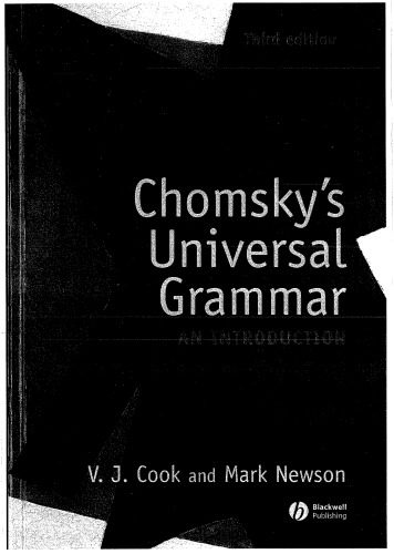 دانلود نسخه کامل کتاب Chomsky’s Universal Grammar: An Introduction, 3rd Edition