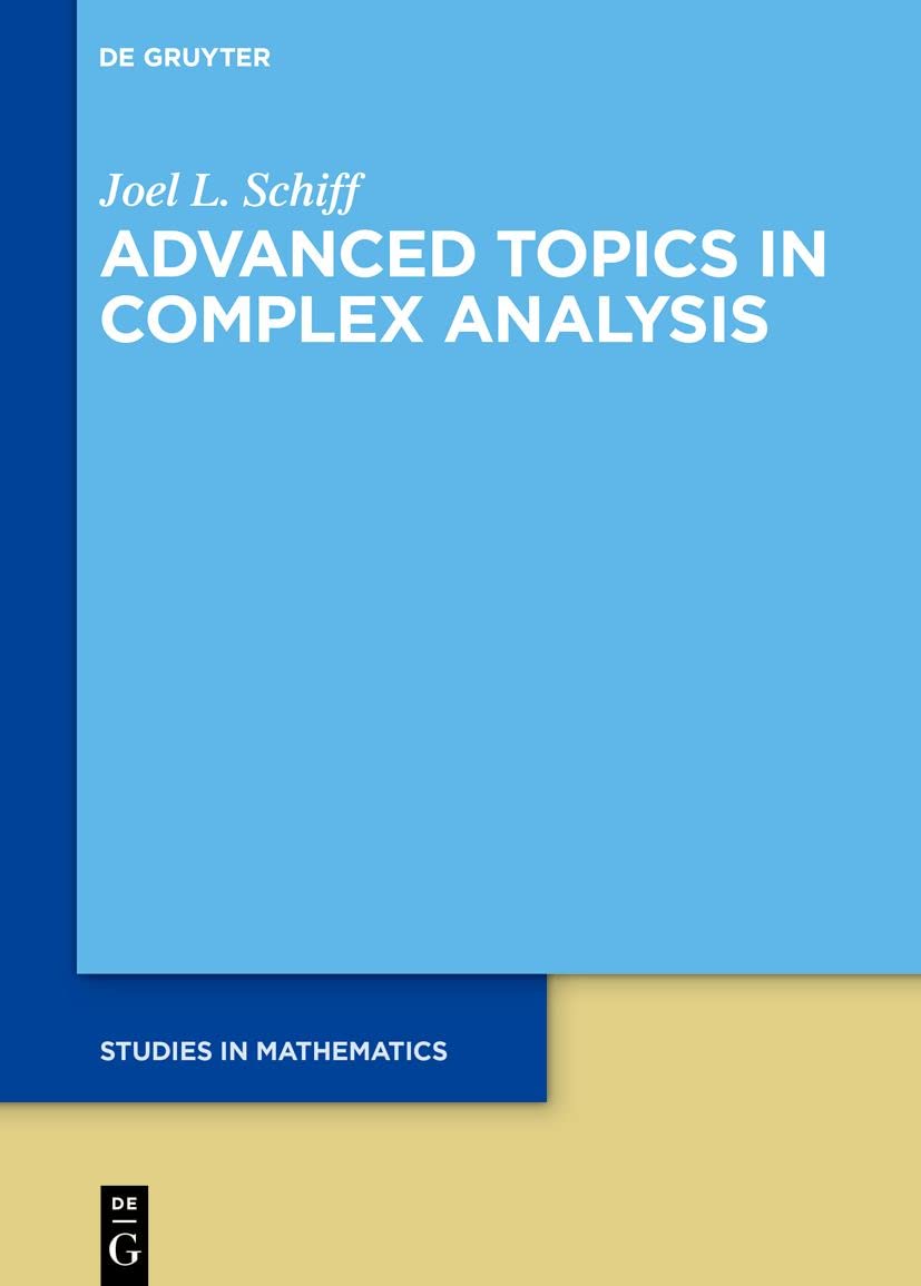 دانلود نسخه کامل کتاب Topics in Complex Analysis