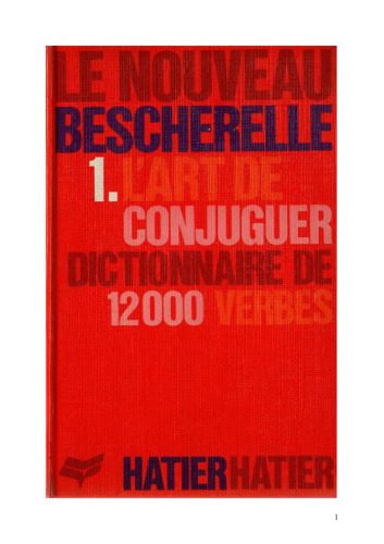 دانلود نسخه کامل کتاب Le Nouveau Bescherelle, tome 1 : L’Art de conjuguer – 12000 verbes