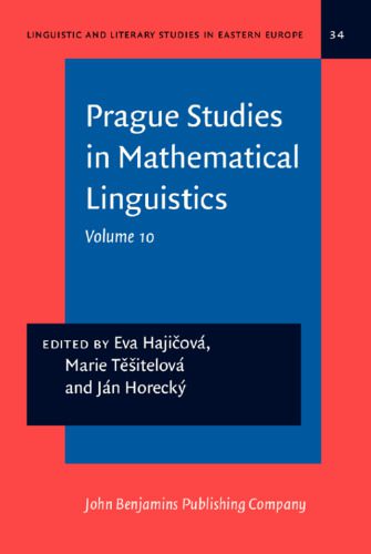دانلود نسخه کامل کتاب Prague studies in mathematical linguistics 10